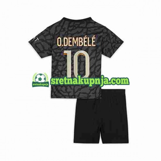 Dječja Treći Dresova Paris Saint-Germain O.Dembele 10 2023-2024 Kratkih Rukava