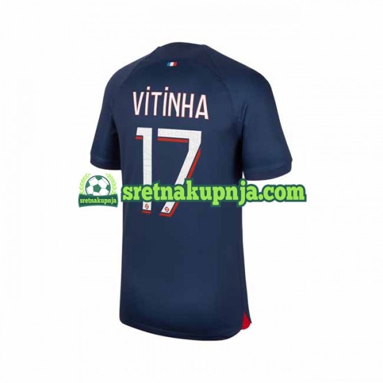 Muškarci Domaći Home Dresova Paris Saint-Germain Vitinha 17 2023-2024 Kratkih Rukava