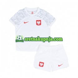 Dječja Domaći Home Dresova Poljska World Cup 2022 Kratkih Rukava