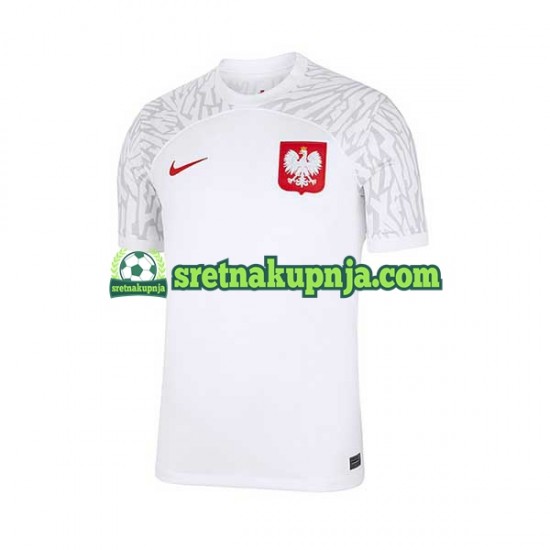 Muškarci Domaći Home Dresova Poljska World Cup 2022 Kratkih Rukava