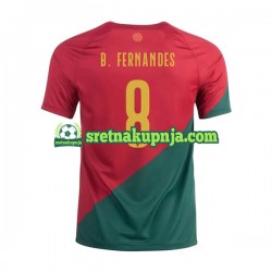 Muškarci Domaći Home Dresova Portugal B.Fernandes 8 World Cup 2022 Kratkih Rukava Muškarci Domaći Home Dresova Portugal B.Fernandes 8 World Cup 2022 Kratkih Rukava
