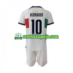Dječja Gostujući Away Dresova Portugal Bernardo 10 World Cup 2022 Kratkih Rukava Dječja Gostujući Away Dresova Portugal Bernardo 10 World Cup 2022 Kratkih Rukava