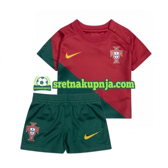 Dječja Domaći Home Dresova Portugal World Cup 2022 Kratkih Rukava