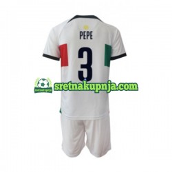 Dječja Gostujući Away Dresova Portugal PEPE 3 World Cup 2022 Kratkih Rukava Dječja Gostujući Away Dresova Portugal PEPE 3 World Cup 2022 Kratkih Rukava