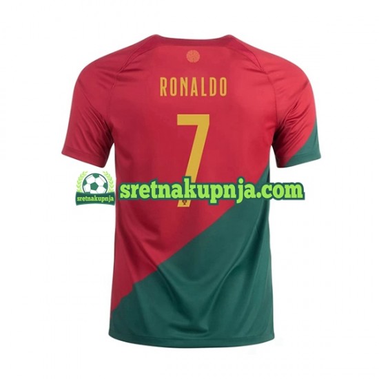 Muškarci Domaći Home Dresova Portugal Ronaldo 7 World Cup 2022 Kratkih Rukava
