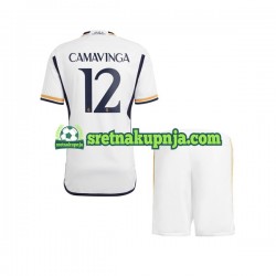 Dječja Domaći Home Dresova Real Madrid Camavinga 12 2023-2024 Kratkih Rukava