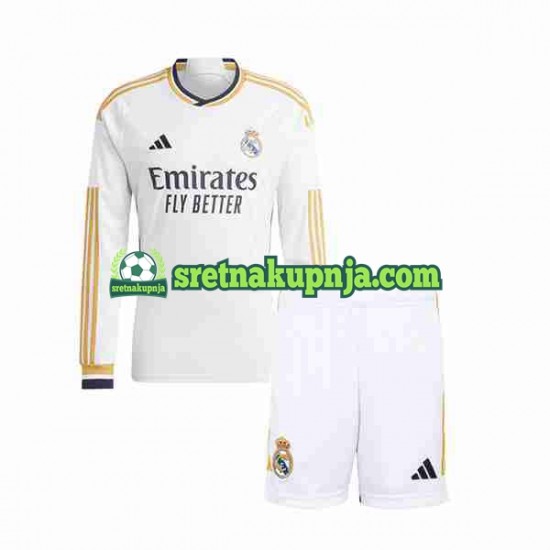 Dječja Domaći Home Dresova Real Madrid 2023-2024 Dugim Rukavima