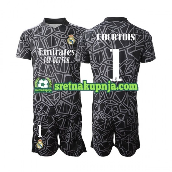Dječja Gostujući Away Golmanski Dresova Real Madrid Courtois 1 2022-2023 Kratkih Rukava