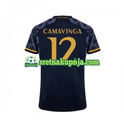Muškarci Gostujući Away Dresova Real Madrid EDUARDO CAMAVINGA 12 2023-2024 Kratkih Rukava Muškarci Gostujući Away Dresova Real Madrid EDUARDO CAMAVINGA 12 2023-2024 Kratkih Rukava