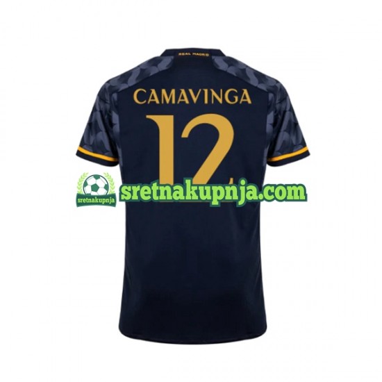 Muškarci Gostujući Away Dresova Real Madrid EDUARDO CAMAVINGA 12 2023-2024 Kratkih Rukava