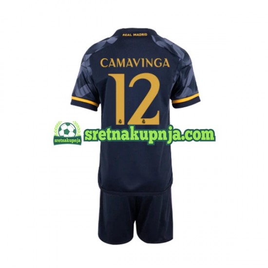 Dječja Gostujući Away Dresova Real Madrid EDUARDO CAMAVINGA 12 2023-2024 Kratkih Rukava