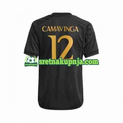Muškarci Treći Dresova Real Madrid Eduardo Camavinga 12 2023-2024 Kratkih Rukava