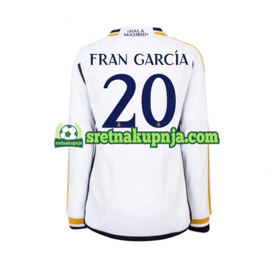 Muškarci Domaći Home Dresova Real Madrid Fran Garcia 20 2023-2024 Dugim Rukavima