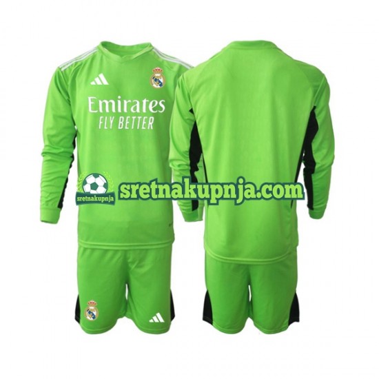 Dječja Domaći Home Golmanski Dresova Real Madrid 2023-2024 Dugim Rukavima