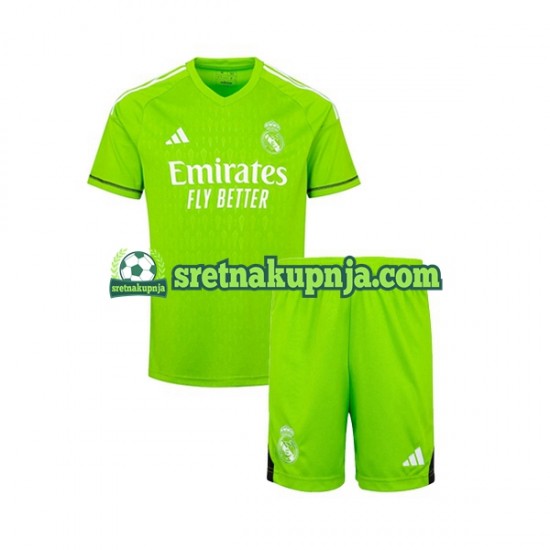 Dječja Domaći Home Golmanski Dresova Real Madrid 2023-2024 Kratkih Rukava
