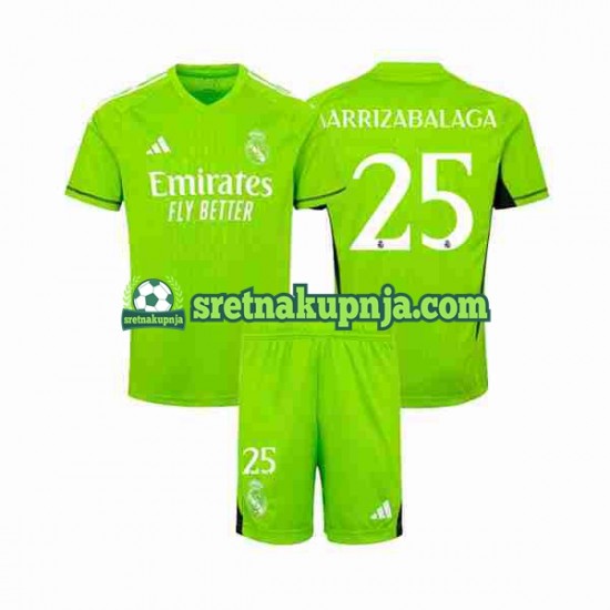 Dječja Domaći Home Golmanski Dresova Real Madrid Kepa Arrizabalaga 25 2023-2024 Kratkih Rukava