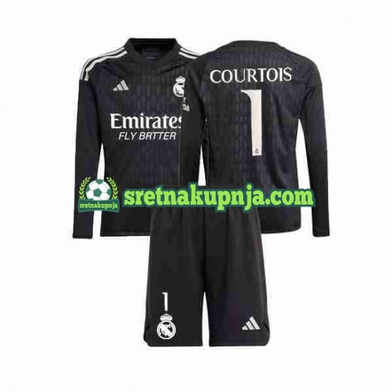 Dječja Gostujući Away Golmanski Dresova Real Madrid Thibaut Courtois 1 2023-2024 Dugim Rukavima