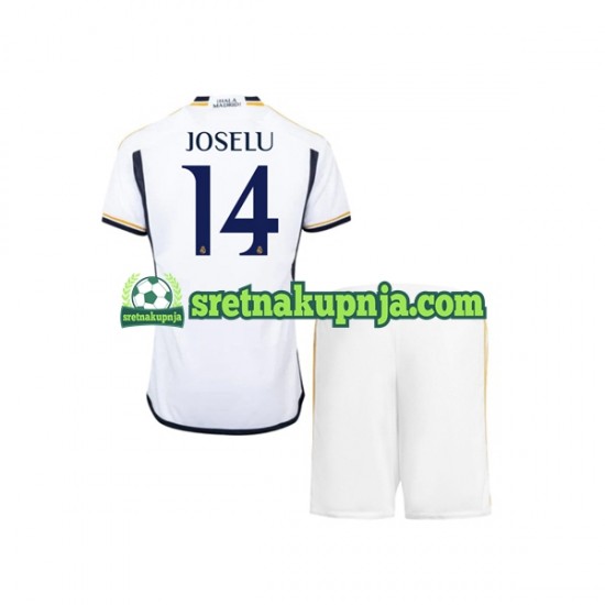 Dječja Domaći Home Dresova Real Madrid JOSELU 14 2023-2024 Kratkih Rukava