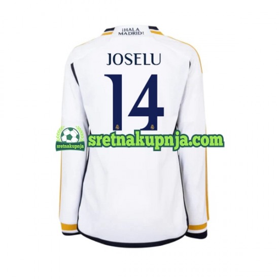 Muškarci Domaći Home Dresova Real Madrid JOSELU 14 2023-2024 Dugim Rukavima