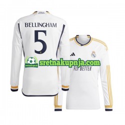 Muškarci Domaći Home Dresova Real Madrid Jude Bellingham 5 2023-2024 Dugim Rukavima
