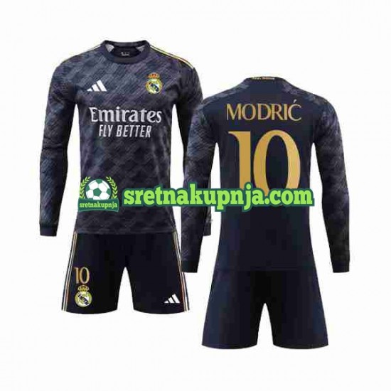 Dječja Gostujući Away Dresova Real Madrid Luka Modric 10 2023-2024 Dugim Rukavima