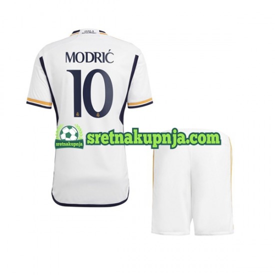 Dječja Domaći Home Dresova Real Madrid Modric 10 2023-2024 Kratkih Rukava