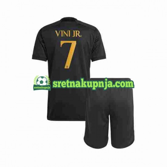 Dječja Treći Dresova Real Madrid Vini Jr 7 2023-2024 Kratkih Rukava