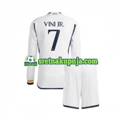 Dječja Domaći Home Dresova Real Madrid Vinicius Junior 7 2023-2024 Dugim Rukavima