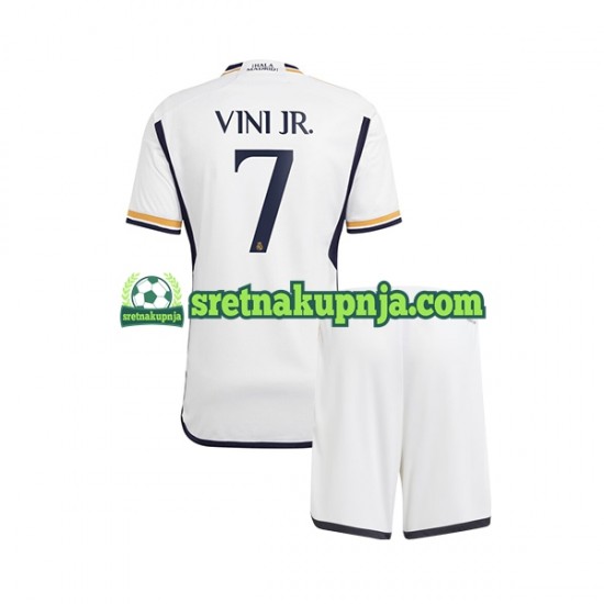 Dječja Domaći Home Dresova Real Madrid Vinicius Junior 7 2023-2024 Kratkih Rukava