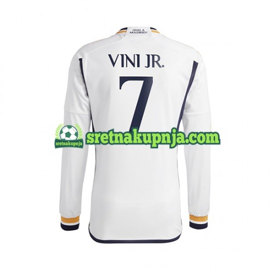 Muškarci Domaći Home Dresova Real Madrid Vinicius Junior 7 2023-2024 Dugim Rukavima