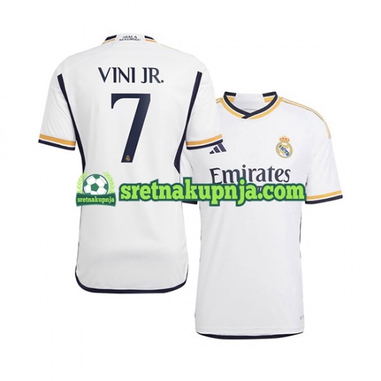 Muškarci Domaći Home Dresova Real Madrid Vinicius Junior 7 2023-2024 Kratkih Rukava