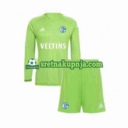 Dječja Domaći Home Golmanski Dresova Schalke 04 2023-2024 Dugim Rukavima