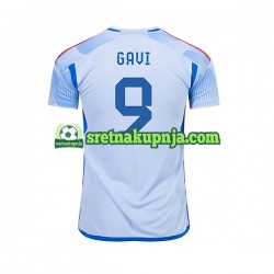 Muškarci Gostujući Away Dresova Španjolska Gavi 9 World Cup 2022 Kratkih Rukava