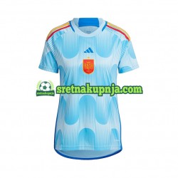 Žene Gostujući Away Dresova Španjolska World Cup 2022 Kratkih Rukava