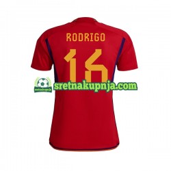 Muškarci Domaći Home Dresova Španjolska RODRIGO 16 World Cup 2022 Kratkih Rukava Muškarci Domaći Home Dresova Španjolska RODRIGO 16 World Cup 2022 Kratkih Rukava