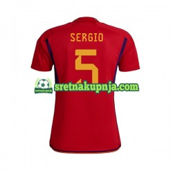 Muškarci Domaći Home Dresova Španjolska SERGIO BUSQUETS 5 World Cup 2022 Kratkih Rukava Muškarci Domaći Home Dresova Španjolska SERGIO BUSQUETS 5 World Cup 2022 Kratkih Rukava