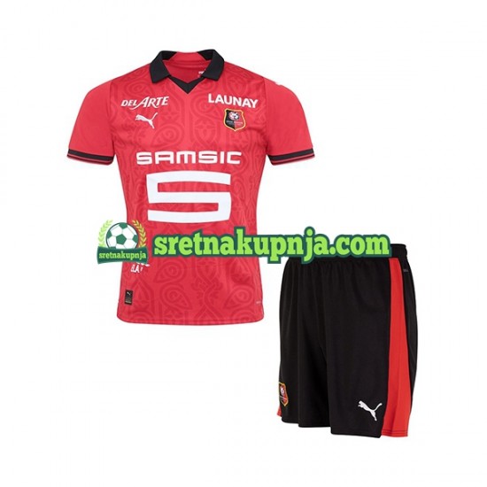 Dječja Domaći Home Dresova Stade Rennais 2023-2024 Kratkih Rukava