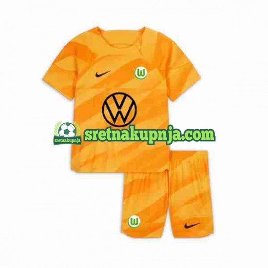 Dječja Domaći Home Golmanski Dresova VfL Wolfsburg 2023-2024 Kratkih Rukava