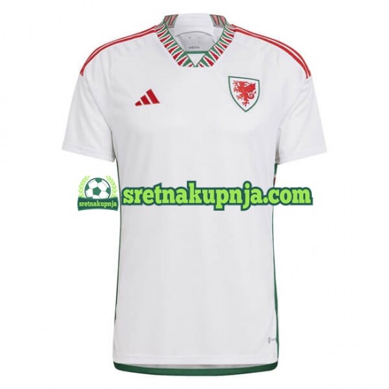 Muškarci Gostujući Away Dresova Wales World Cup 2022 Kratkih Rukava