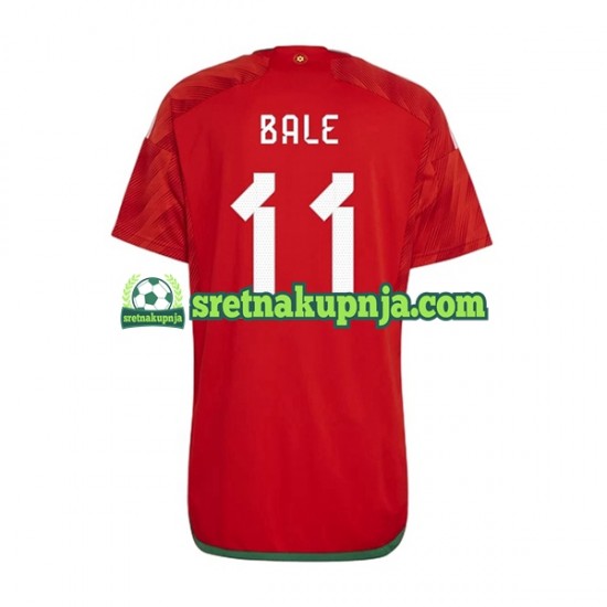 Muškarci Domaći Home Dresova Wales Bale 11 World Cup 2022 Kratkih Rukava