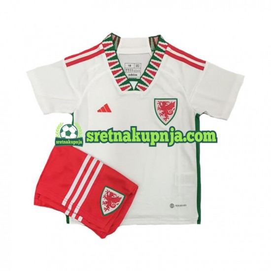 Dječja Gostujući Away Dresova Wales World Cup 2022 Kratkih Rukava