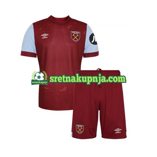 Dječja Domaći Home Dresova West Ham United 2023-2024 Kratkih Rukava