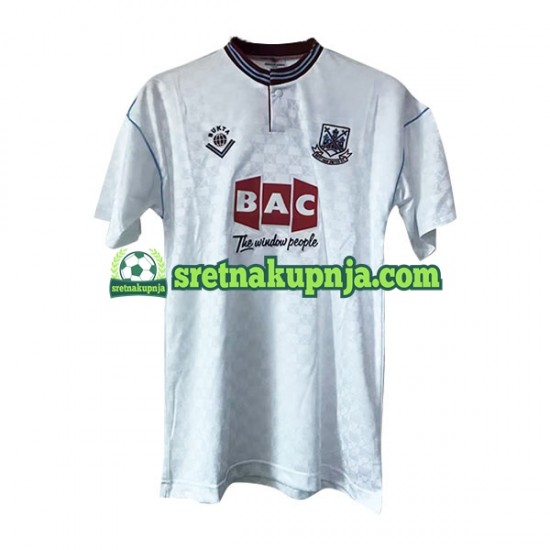 Muškarci Gostujući Away Dresova West Ham United Retro 1989-1990 Kratkih Rukava