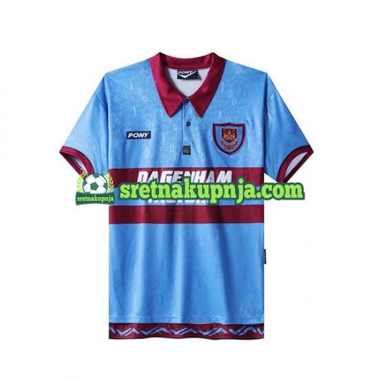 Muškarci Domaći Home Dresova West Ham United Retro 1995-1996 Kratkih Rukava