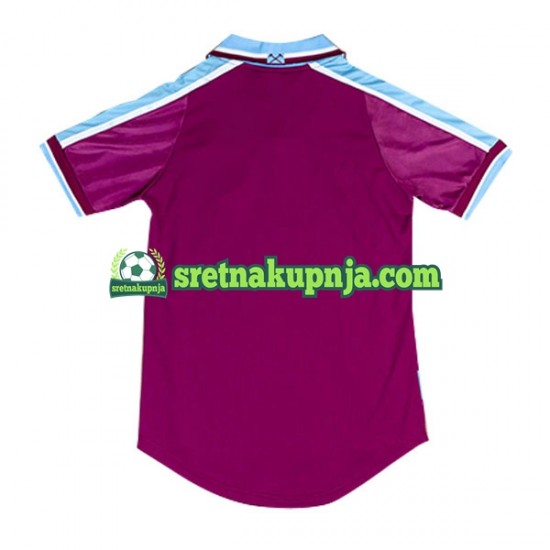 Muškarci Domaći Home Dresova West Ham United Retro 1999-2001 Kratkih Rukava