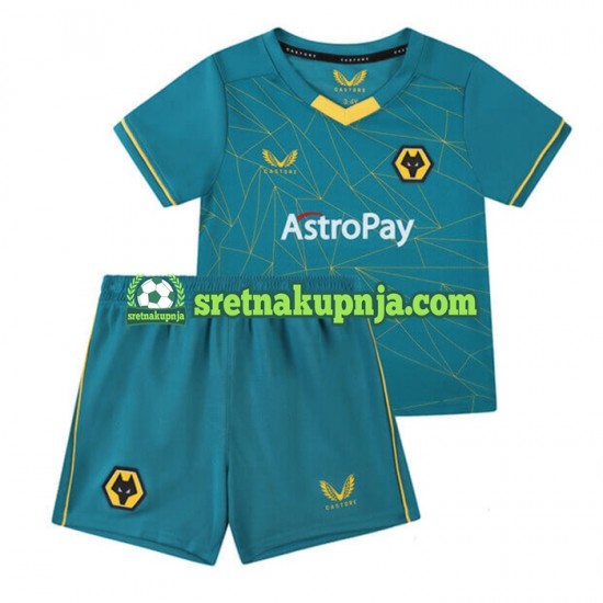 Dječja Gostujući Away Dresova Wolverhampton Wanderers 2022-2023 Kratkih Rukava