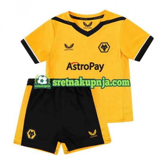 Dječja Domaći Home Dresova Wolverhampton Wanderers 2022-2023 Kratkih Rukava