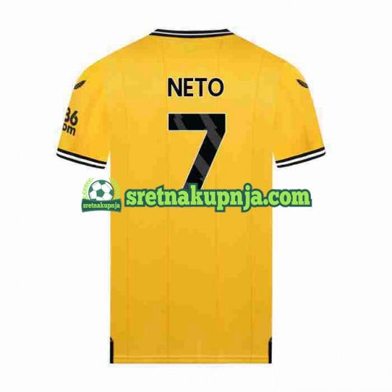 Muškarci Domaći Home Dresova Wolverhampton Wanderers NETO 7 2023-2024 Kratkih Rukava