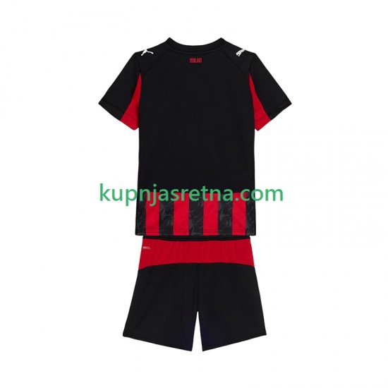 Dječja Domaći Home Dresova AC Milan 2025-2026 Kratkih Rukava