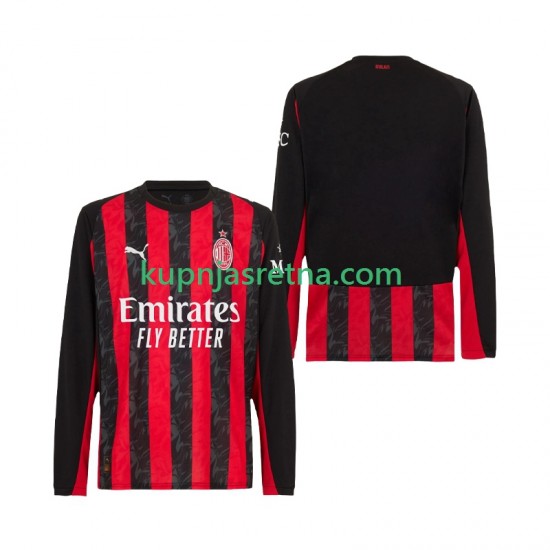 Muškarci Domaći Home Dresova AC Milan 2025-2026 Dugim Rukavima